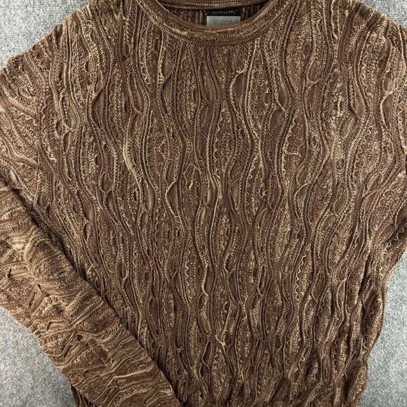 COOGI Australia Sweater 3XL Brown Pullover Crew Neck Cotton Knit Adult Tall - Picture 1 of 16